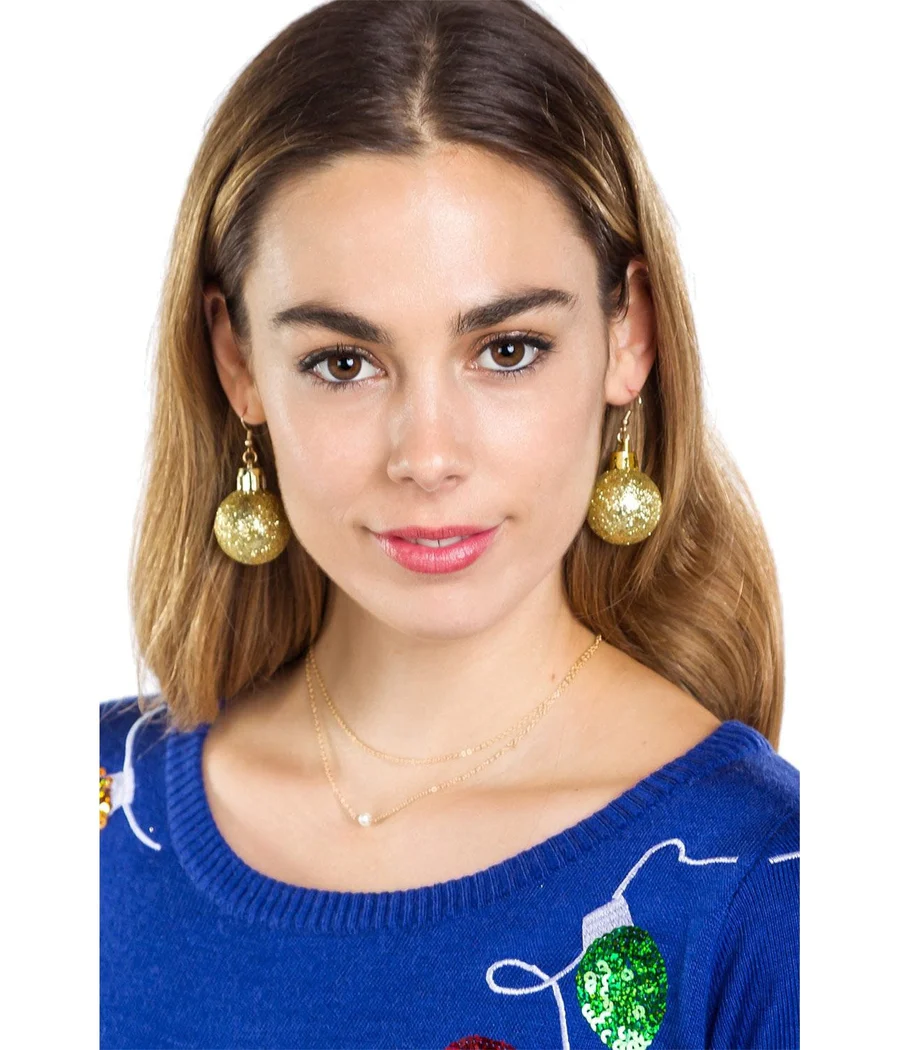 Glitter Ornament Earrings - Image 3