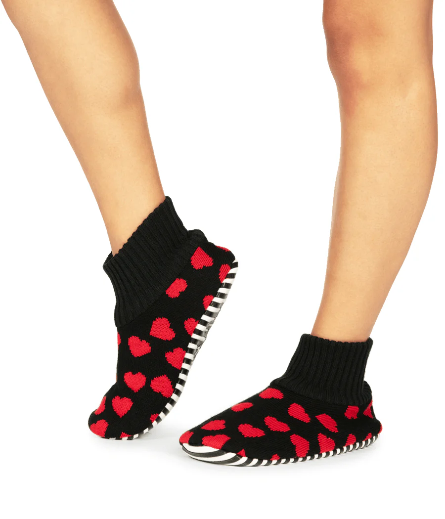 Hearts on Fire Slipper Socks - Image 2
