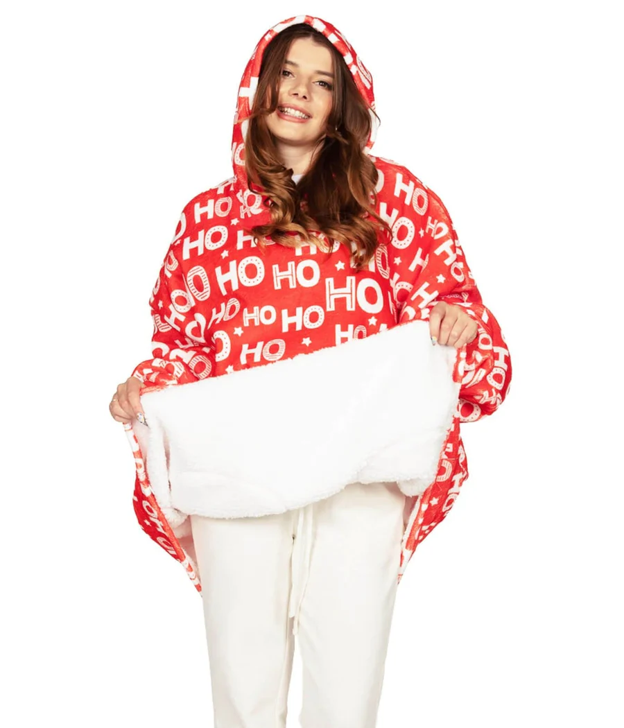 Ho Ho Ho Blanket Hoodie - Image 2