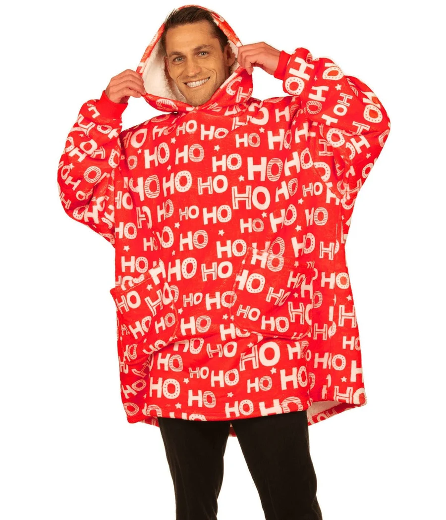 Ho Ho Ho Blanket Hoodie - Image 3