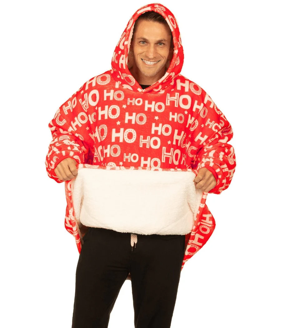 Ho Ho Ho Blanket Hoodie - Image 5
