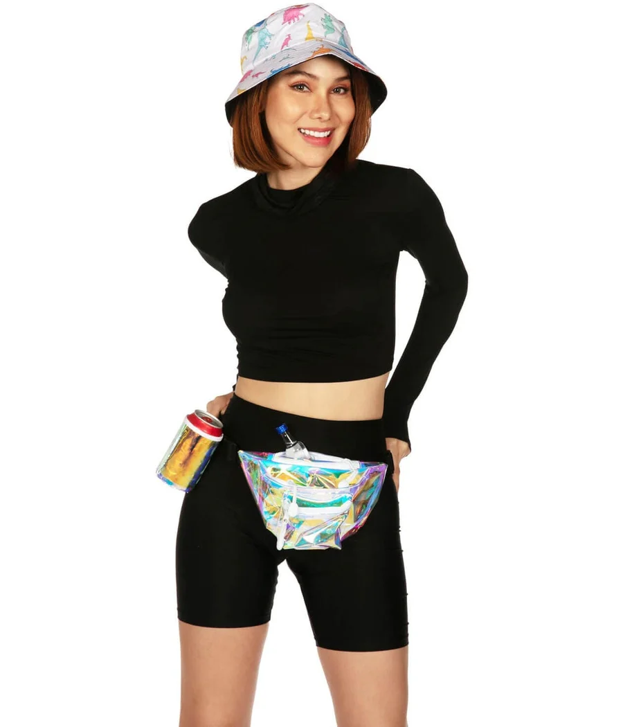 Iridescent Icon Fanny Pack with Drink Holder - Image 4