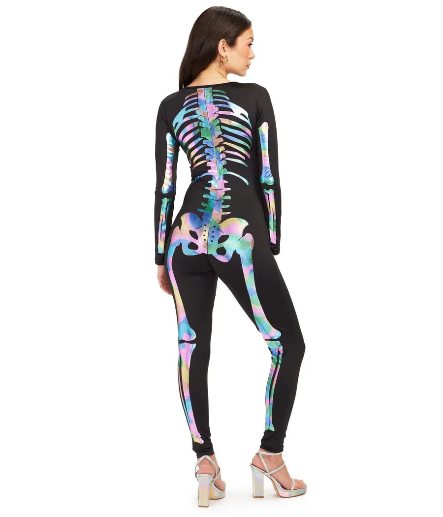 Iridescent Skeleton Bodysuit Costume - Image 2