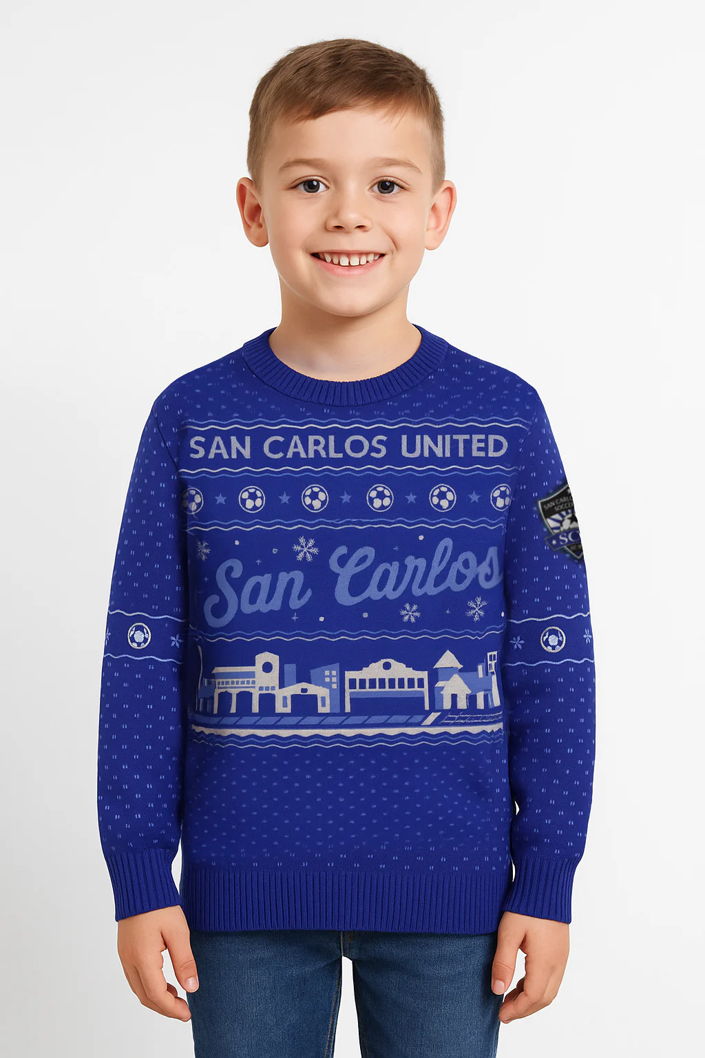 Kids San Carlos United Holiday Knit Sweater
