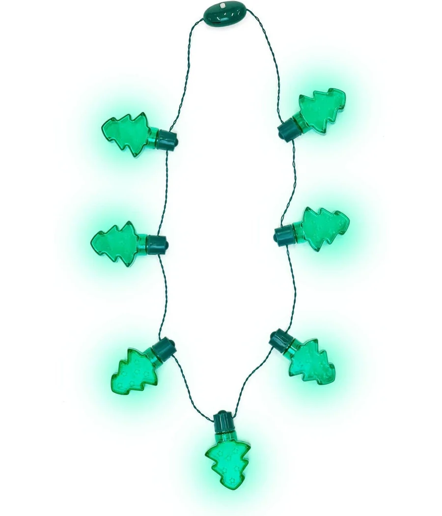 Light Up Christmas Tree Necklace - Image 3