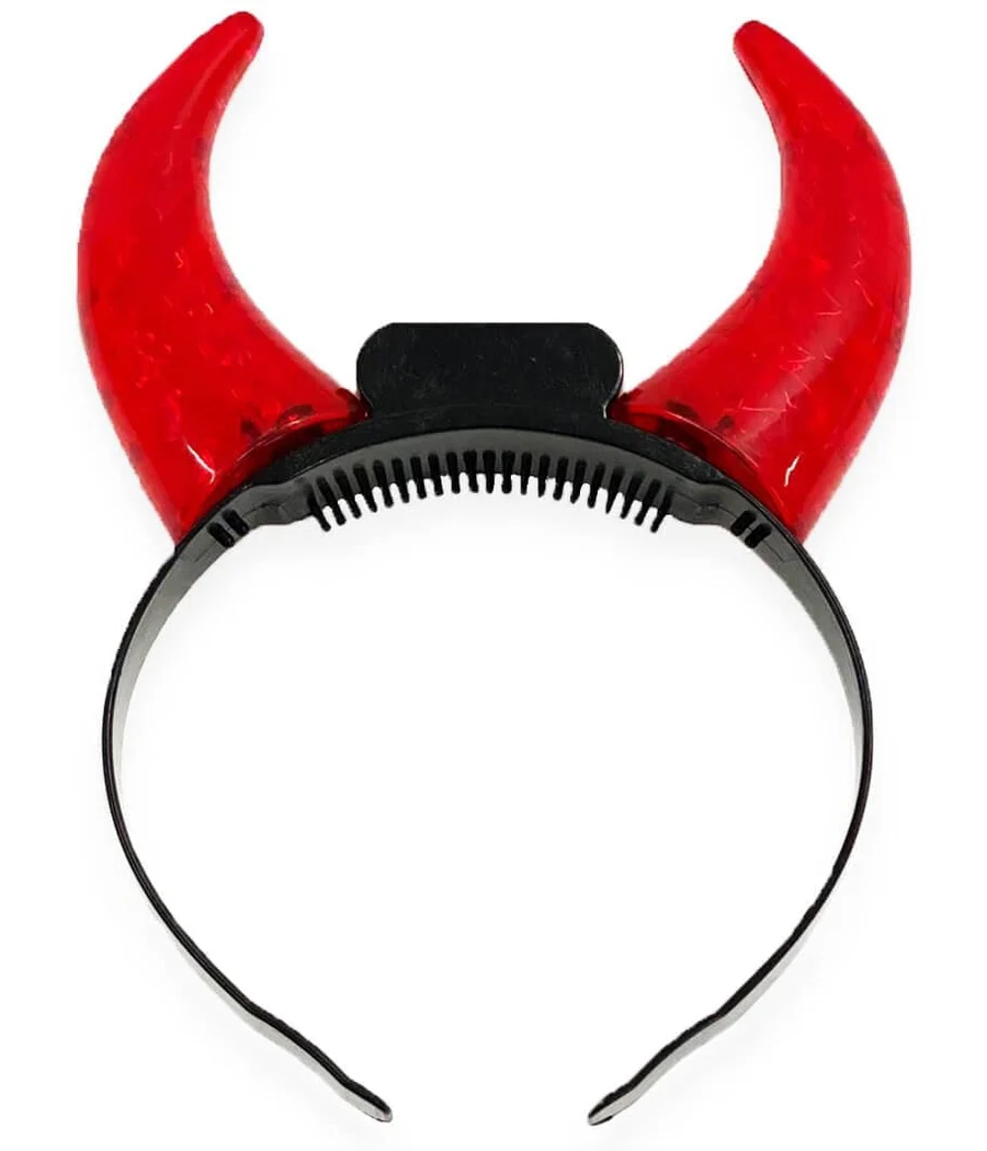 Light Up Devil Horn Headband - Image 2