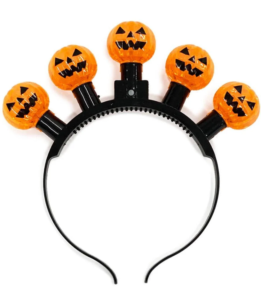 Light Up Pumpkin Headband - Image 2