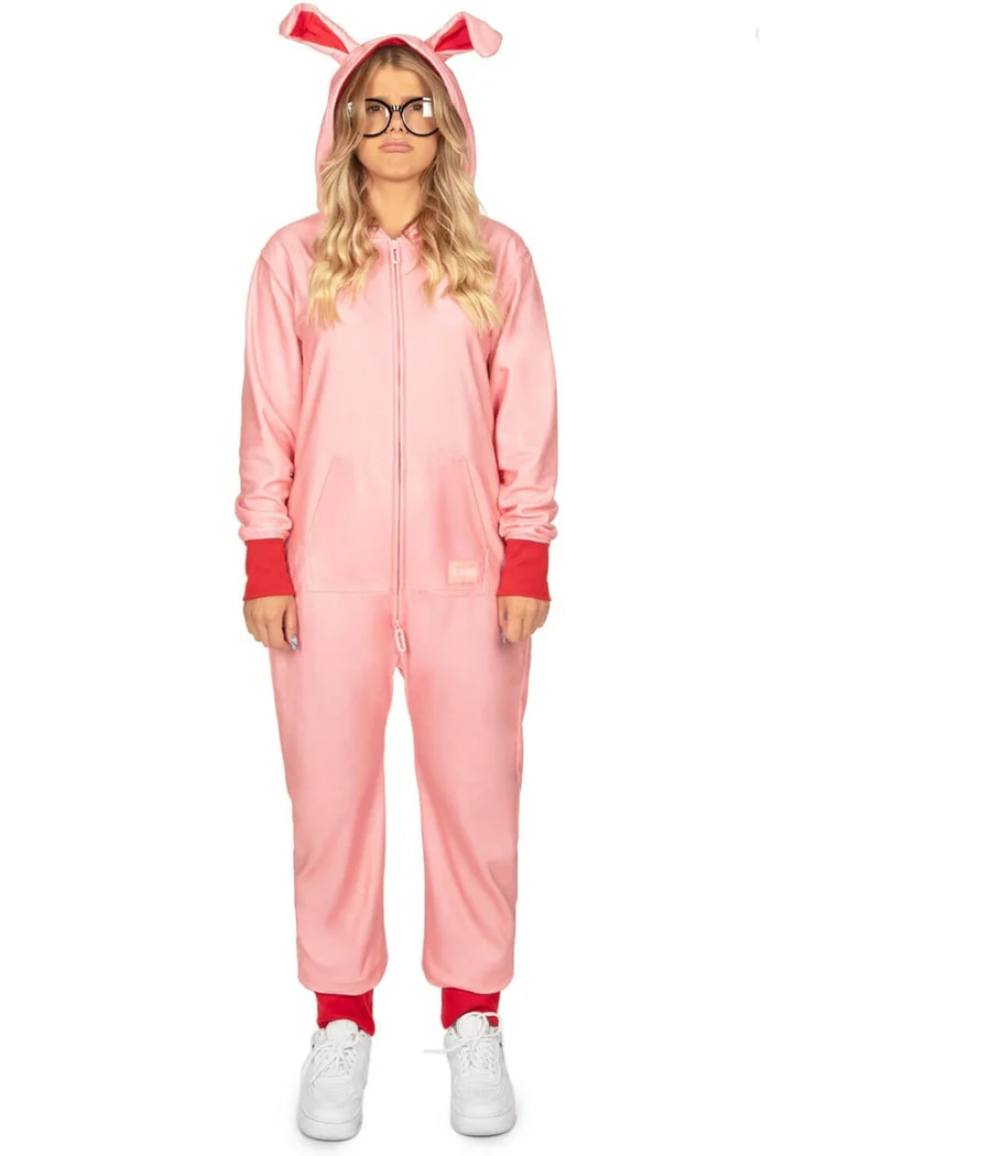 Matching Christmas Story Bunny Couples Jumpsuits - Image 2