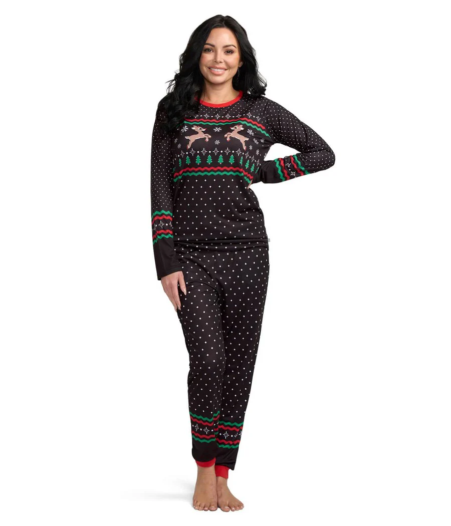 Matching Fair Isle Rudolph Crew Neck Family Pajamas - Image 5