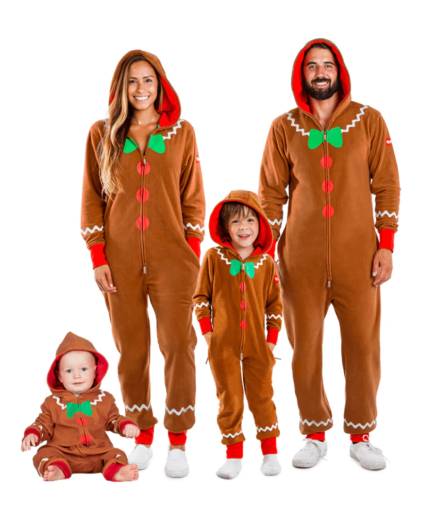 Matching Gingerbread Family Jumpsuits - Image 2