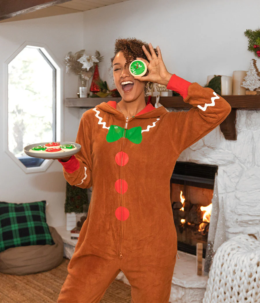 Matching Gingerbread Family Jumpsuits - Image 3
