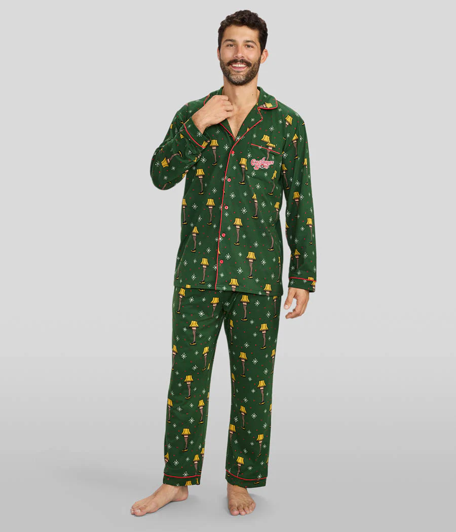 Matching Christmas Story Leg Lamp Couples Pajamas - Image 2