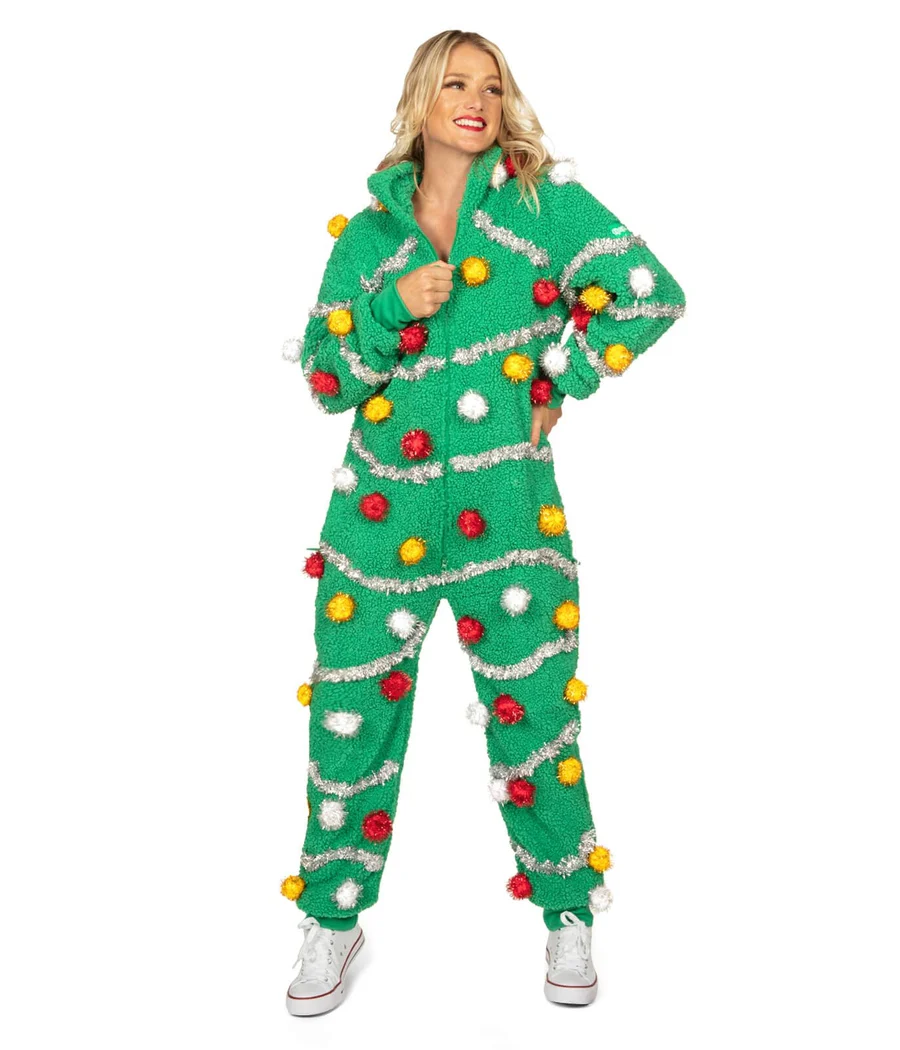 Women's Oh Christmas Tree Jumpsuit - Image 3