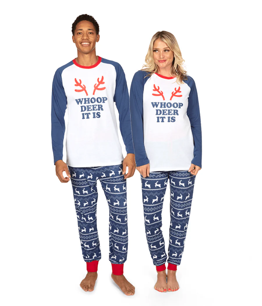 Matching Whoop Deer It Is Couples Pajamas - Image 2