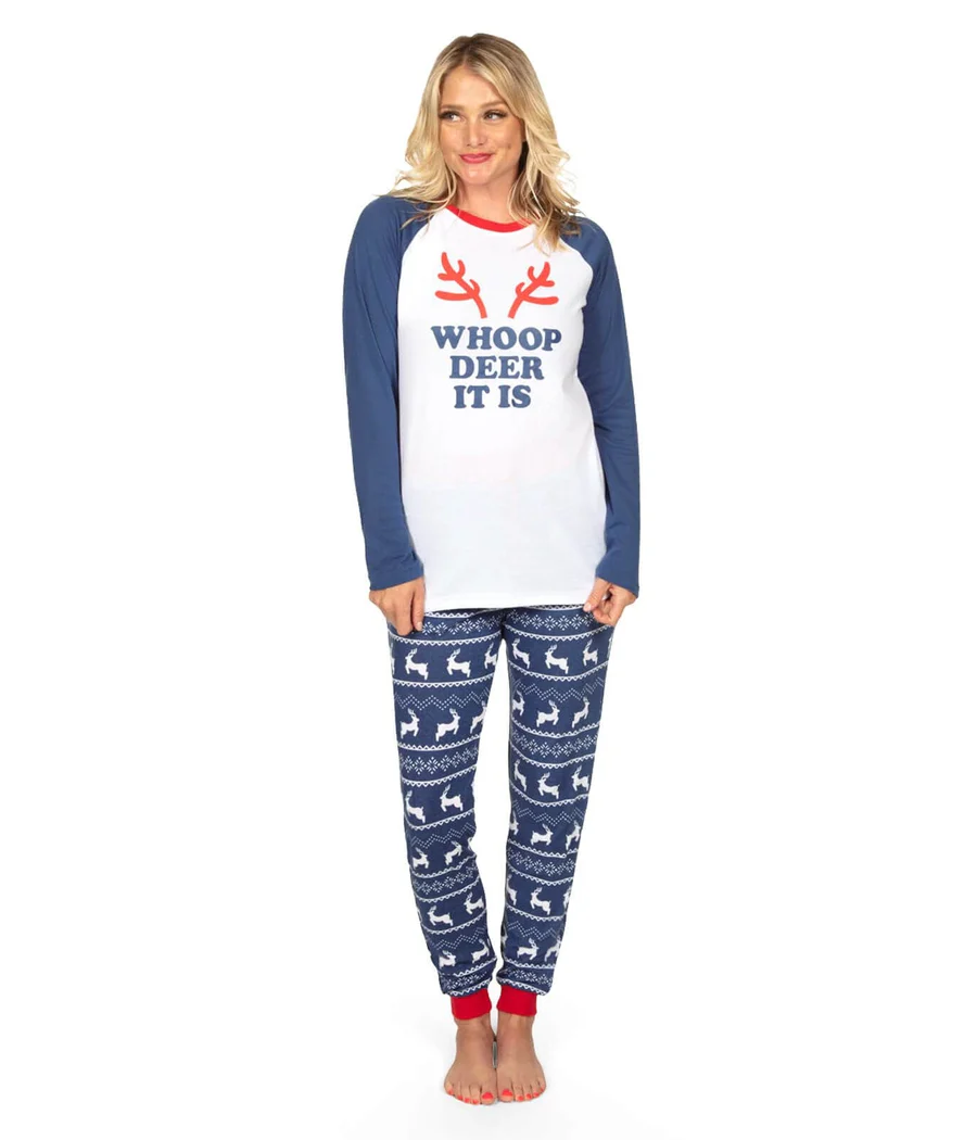 Matching Whoop Deer It Is Family Pajamas - Image 2