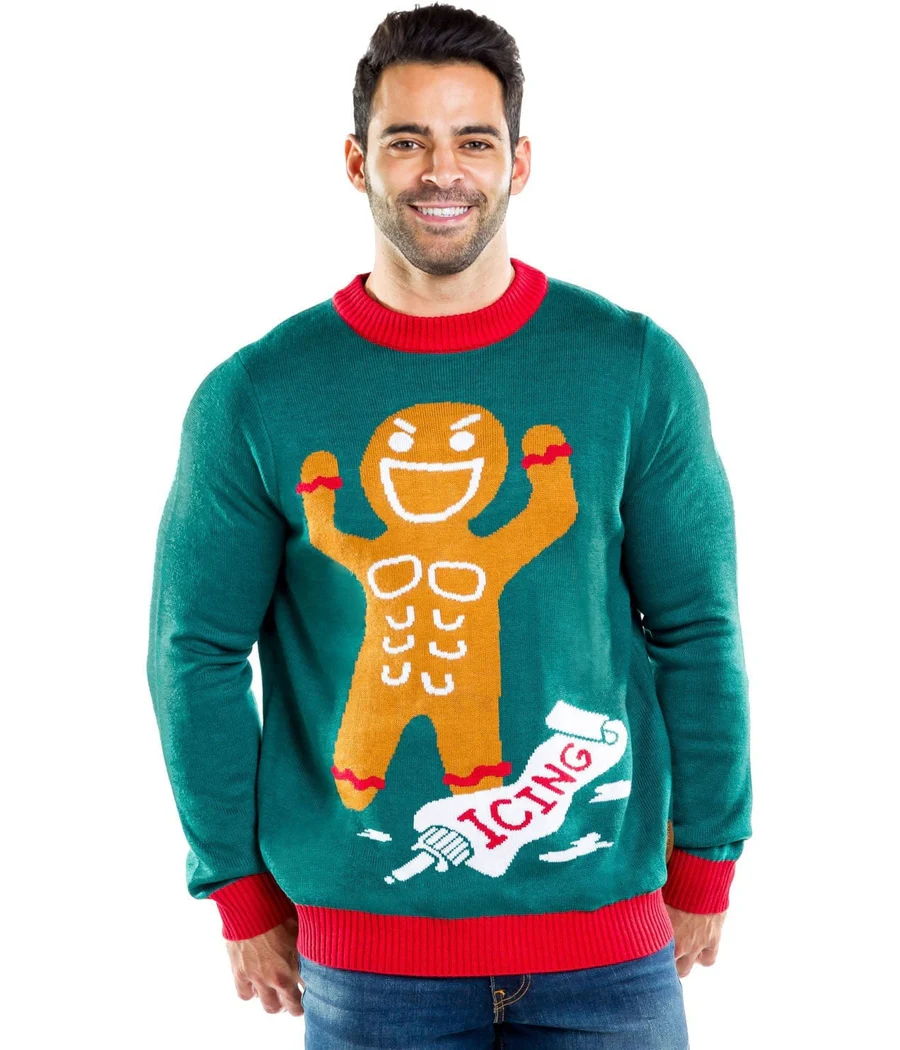 Men's Ginger Roid Rage Ugly Christmas Sweater - Image 3