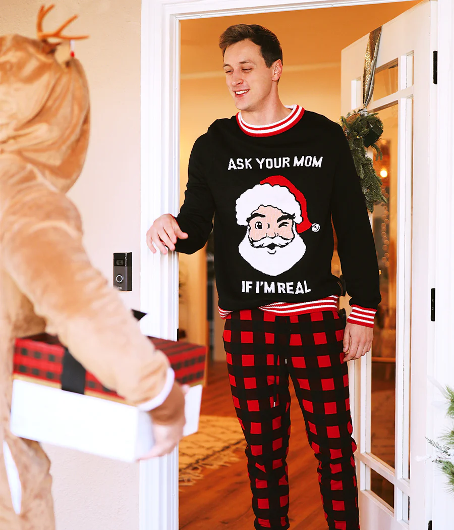 Men's Ask Your Mom Ugly Christmas Sweater - Image 3