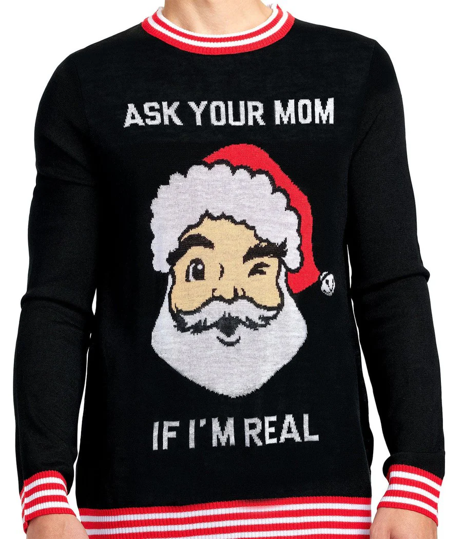 Men's Ask Your Mom Ugly Christmas Sweater - Image 4