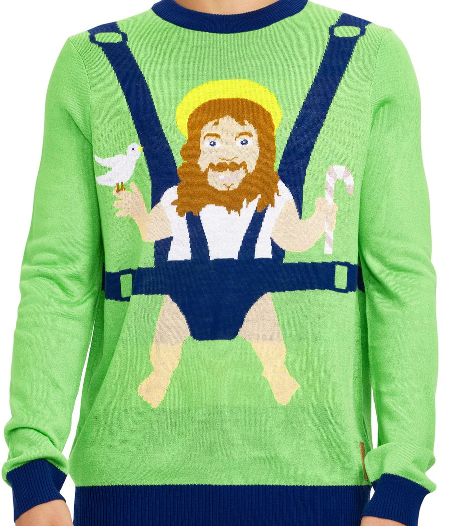 Men's Sweet Baby Jesus Ugly Christmas Sweater - Image 3