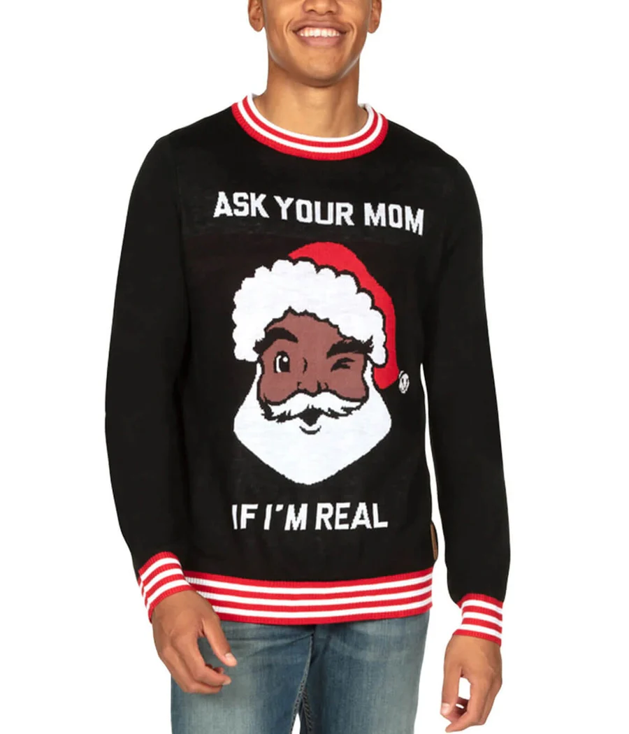 Men's Ask Your Mom Ugly Christmas Sweater