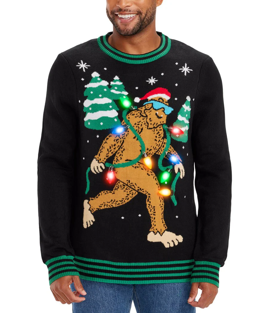 Men's Lit Legend Light Up Ugly Christmas Sweater - Image 4