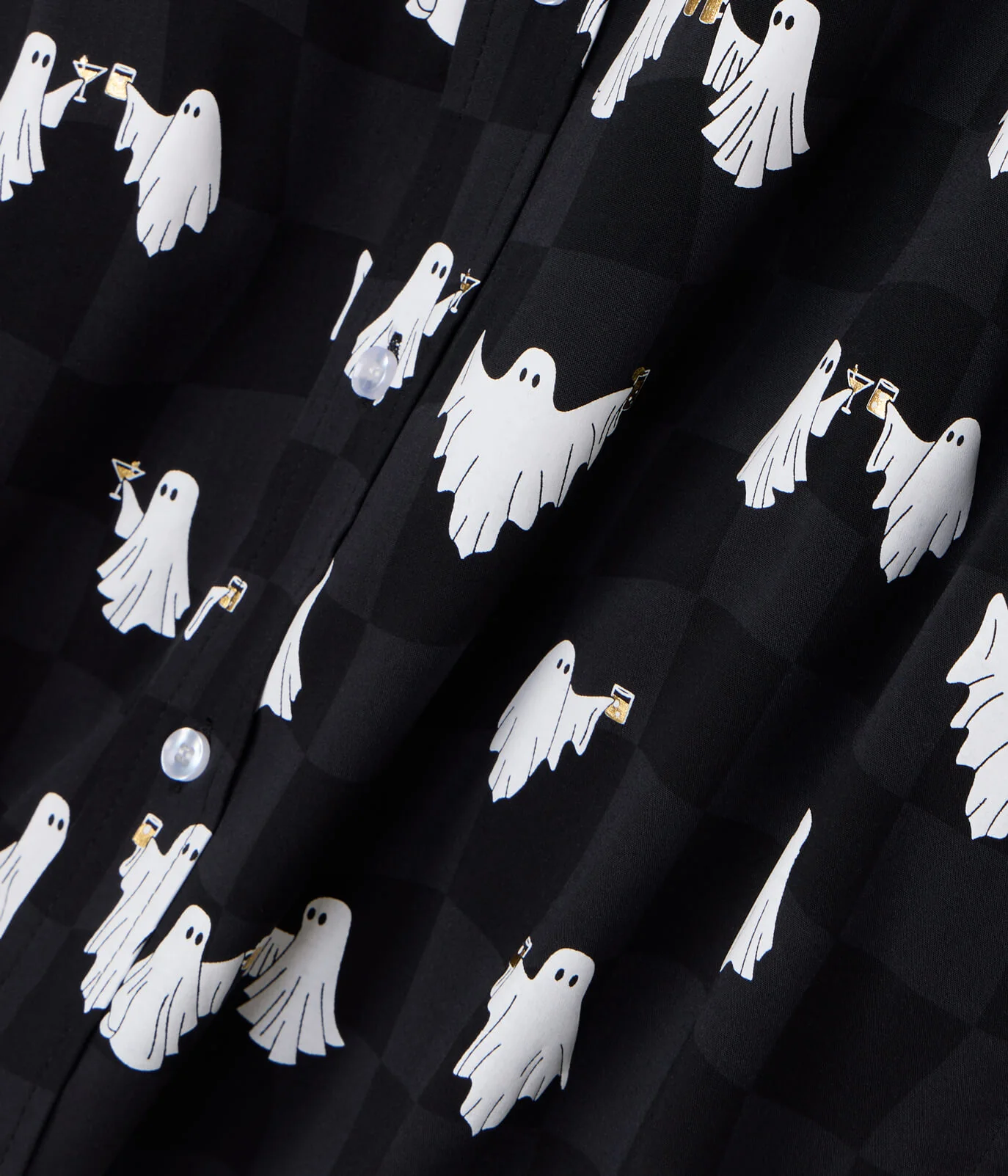 Men's BOOze Ghost Button Down Shirt - Image 4