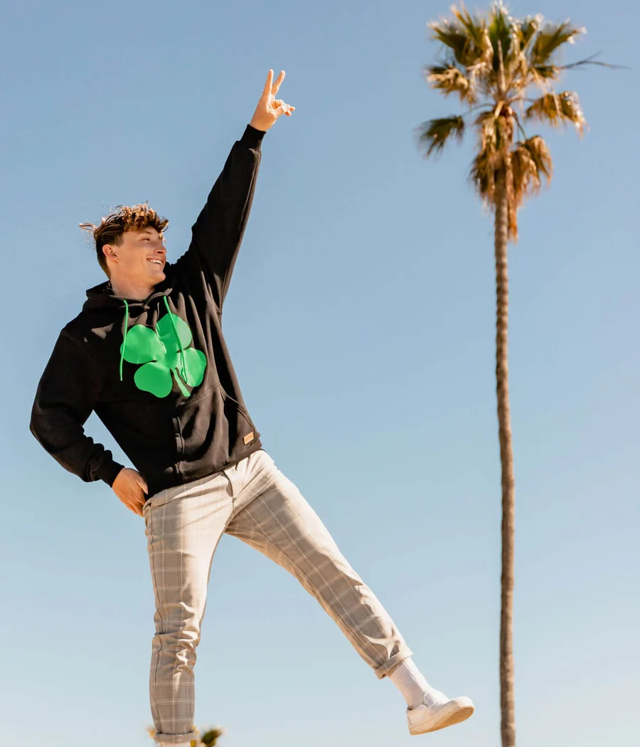 Men's Four-leaf Clover Hoodie - Image 2