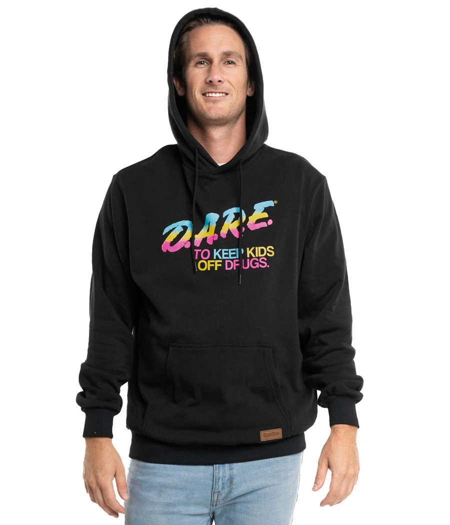 Men's Black DARE Hoodie - Image 2