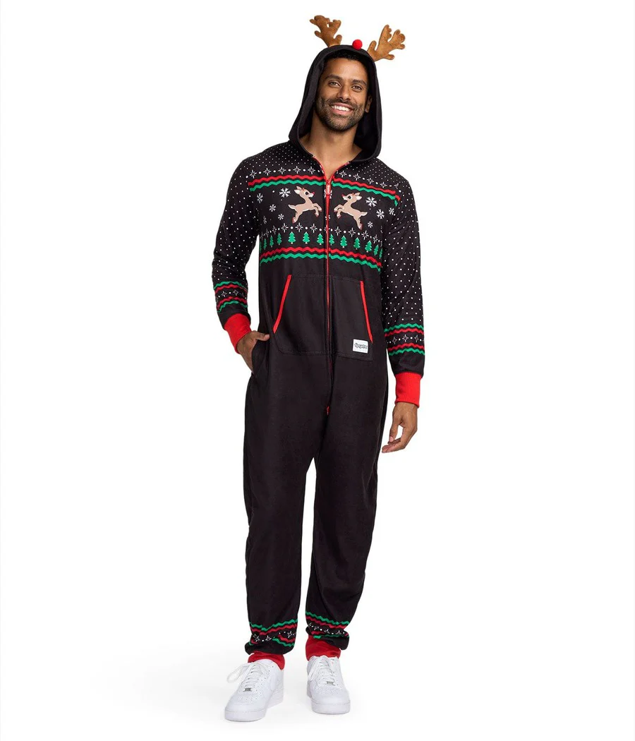 Men's Fair Isle Rudolph Jumpsuit - Image 3