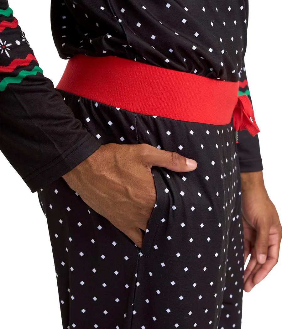 Men's Fair Isle Rudolph Crew Neck Pajama Set - Image 3