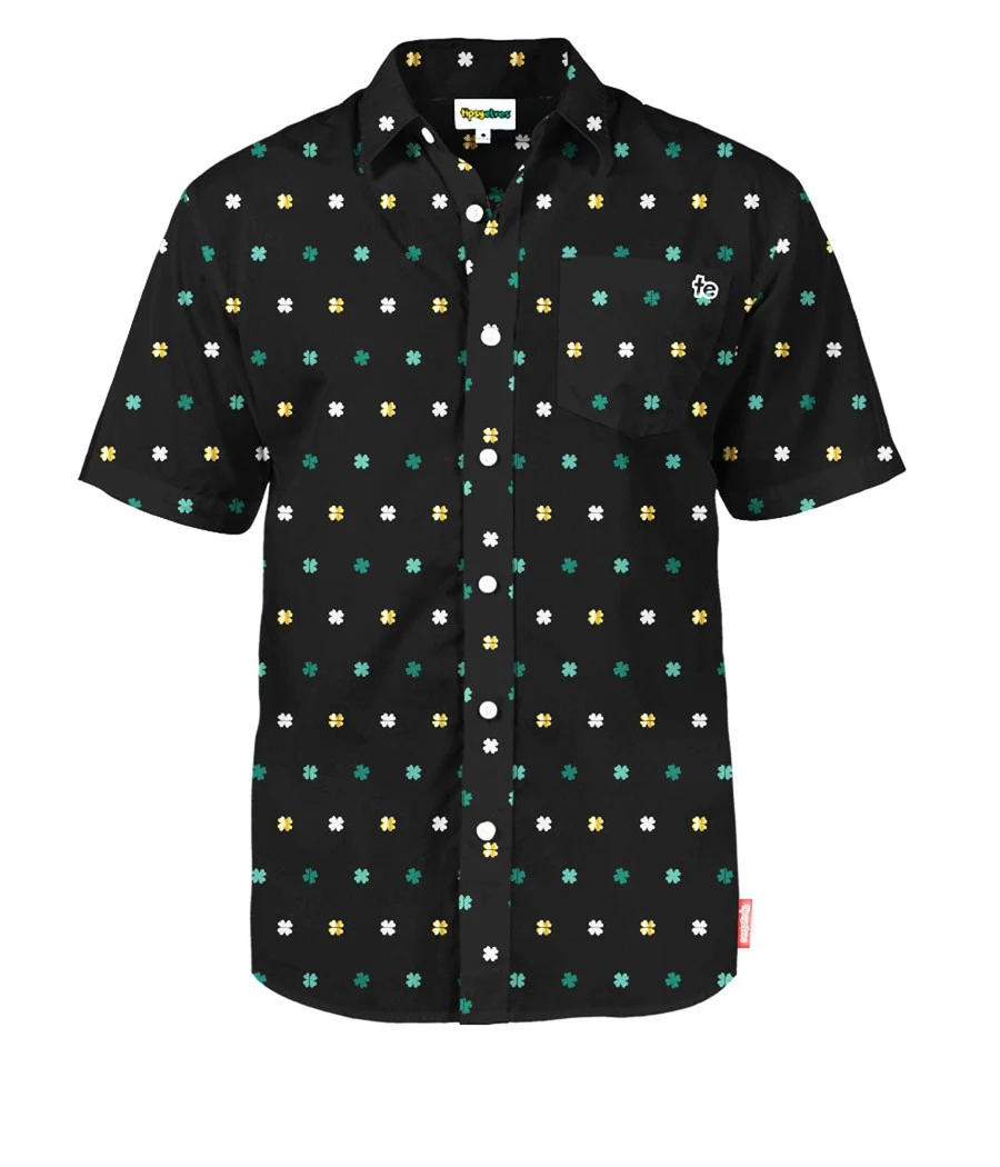 Men's Gold Foil Button Down Shirt - Image 5