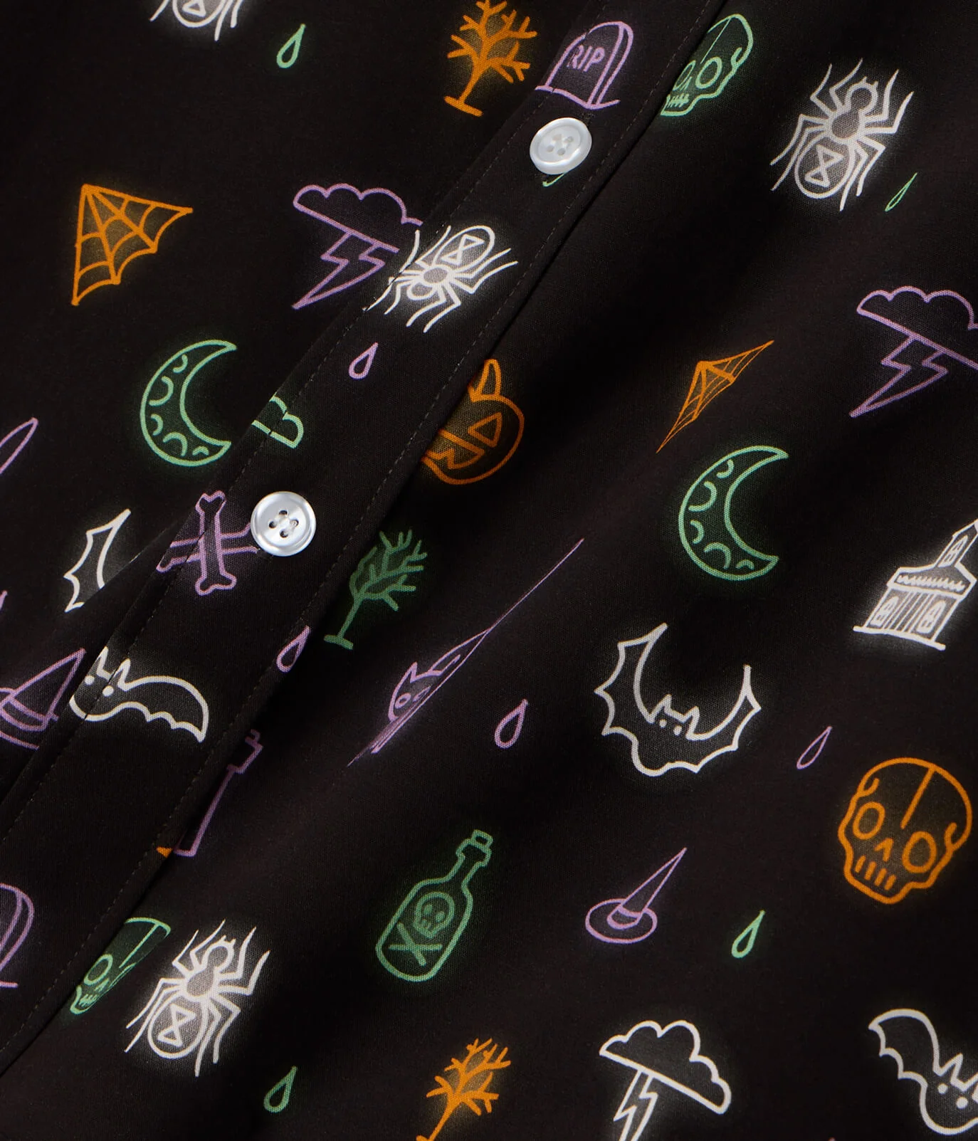 Men's Black Magic Button Down Shirt - Image 4
