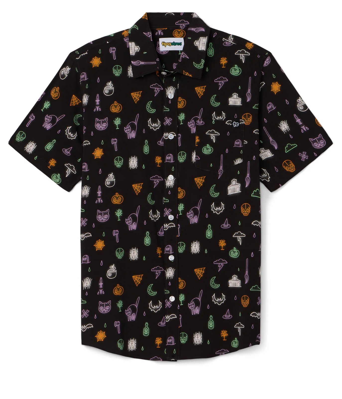 Men's Black Magic Button Down Shirt - Image 6