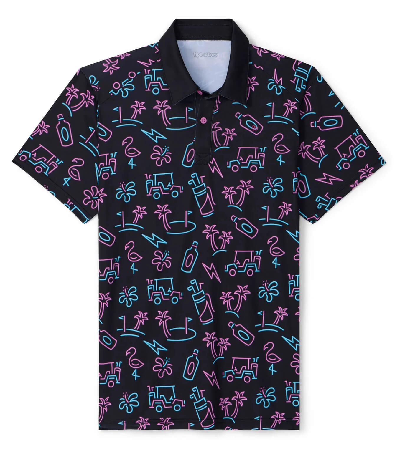Men's Glowing Game Golf Polo - Image 5