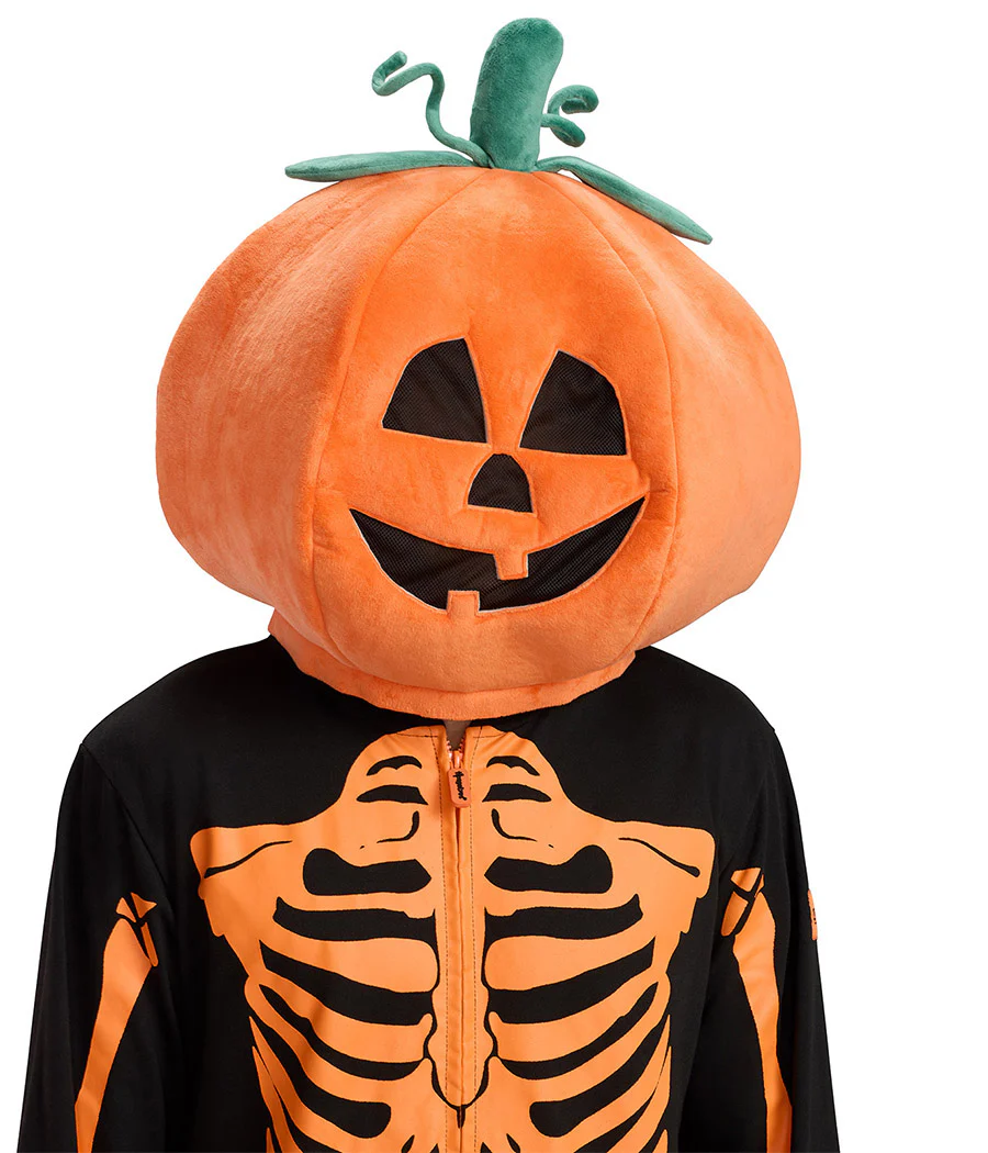 Men's Pumpkin Head Skeleton Costume - Image 4