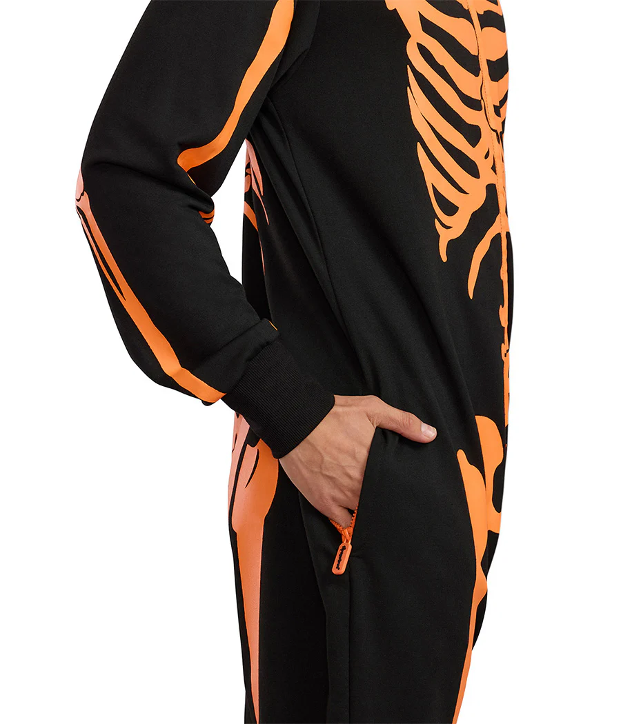 Men's Pumpkin Head Skeleton Costume - Image 5