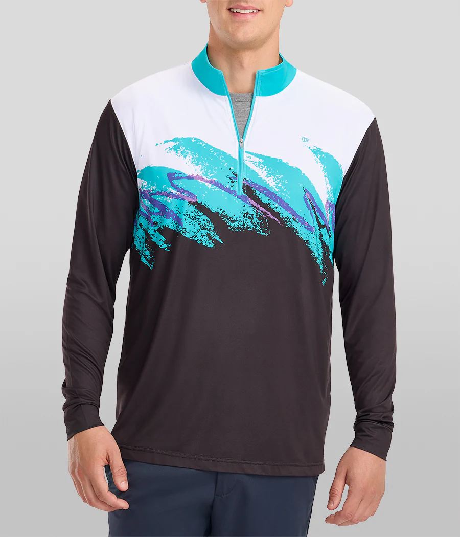 Men's Midnight Rip 'N Sip Golf Quarter Zip Pullover - Image 2