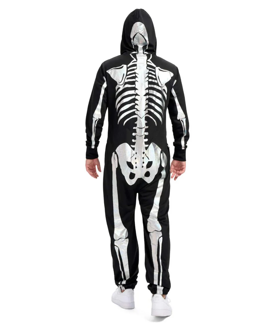 Men's Shimmer Skeleton Costume - Image 3