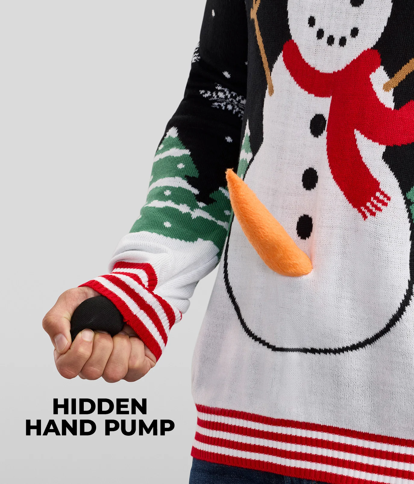 Men's Frisky Frosty Pump Ugly Christmas Sweater - Image 2