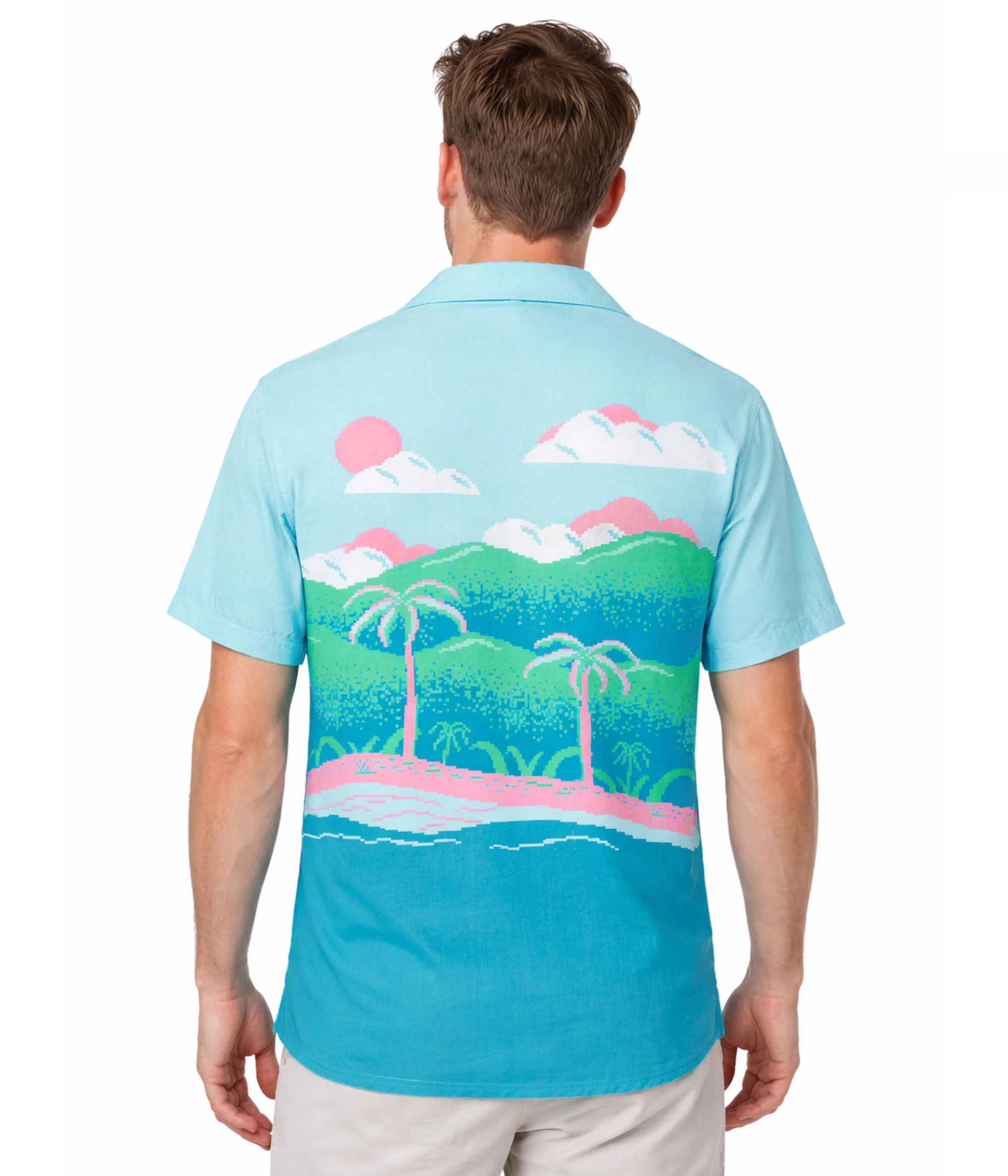 Men's 8-Bit Paradise Cabana Shirt - Image 2