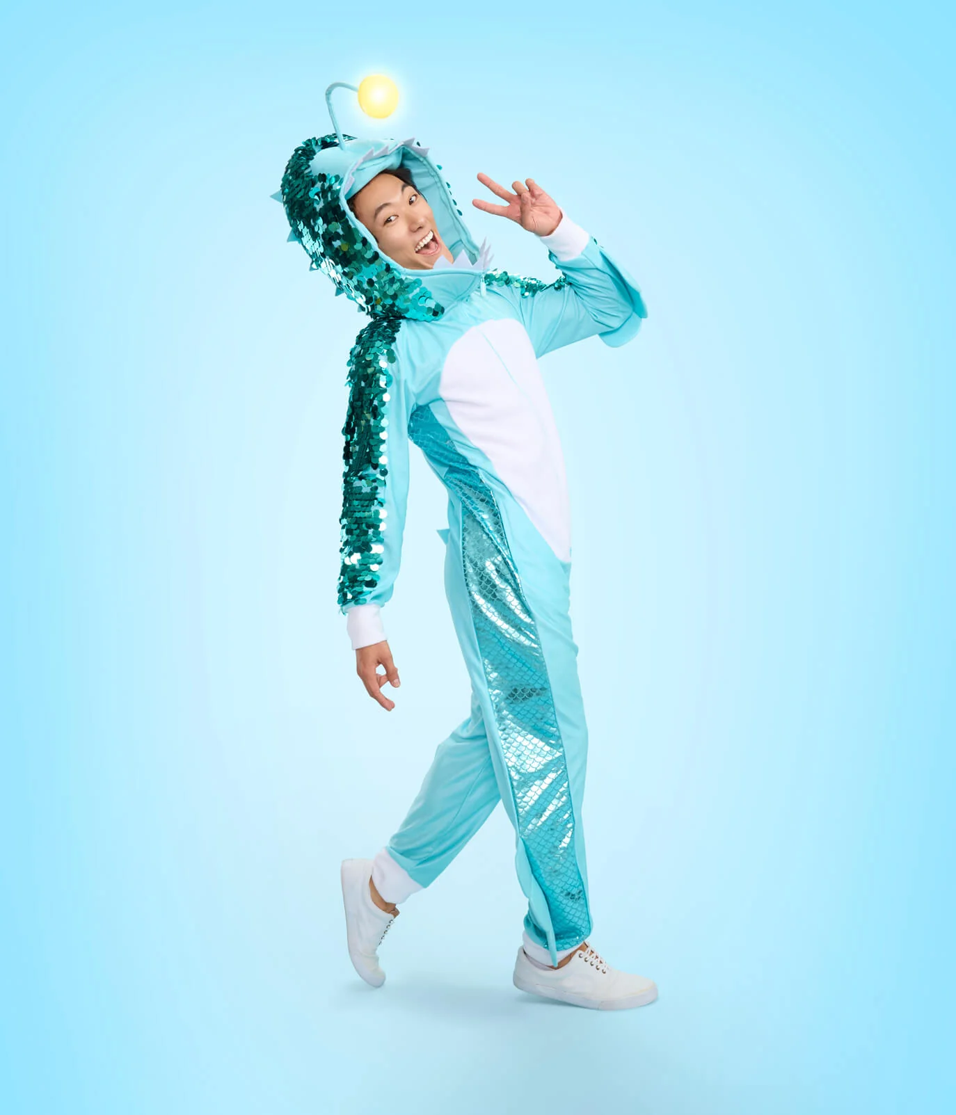 Men's Angler Fish Light Up Costume