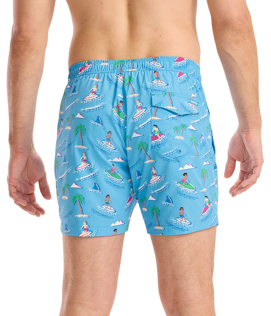 Aquaholic Stretch Swim Trunks - 6" Inseam - Image 3