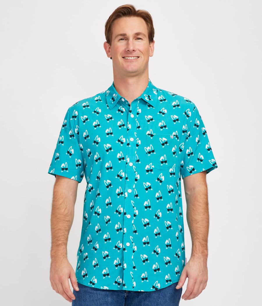 Men's Sunny Bunny Button Down Shirt - Image 2