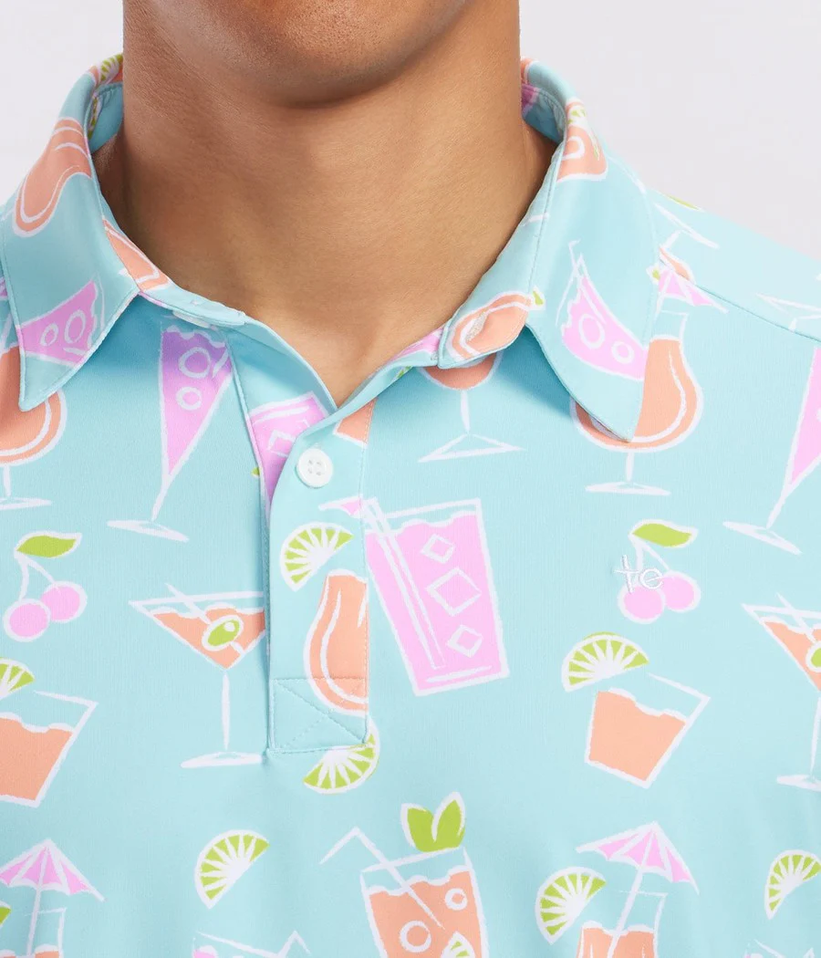 Men's Cocktail Caddy Disc Golf Polo - Image 3