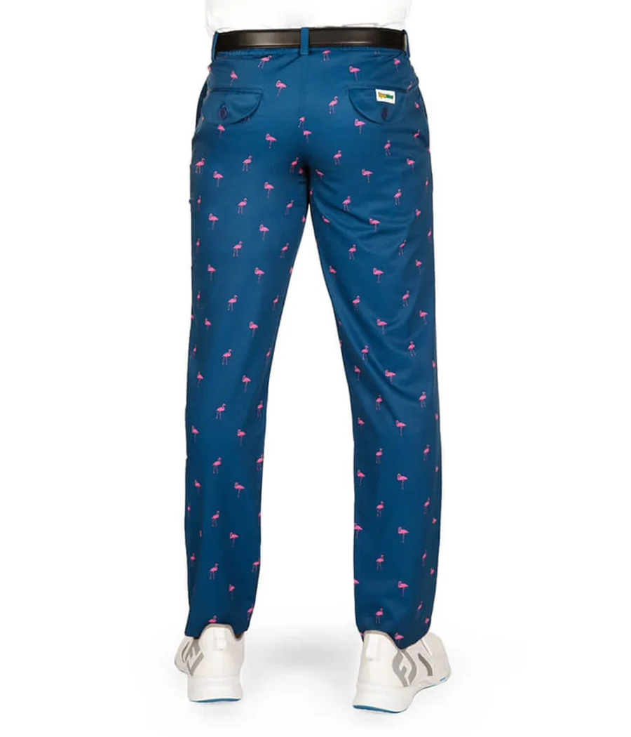 Men's Fairway Flamingo Disc Golf Pants - Image 2