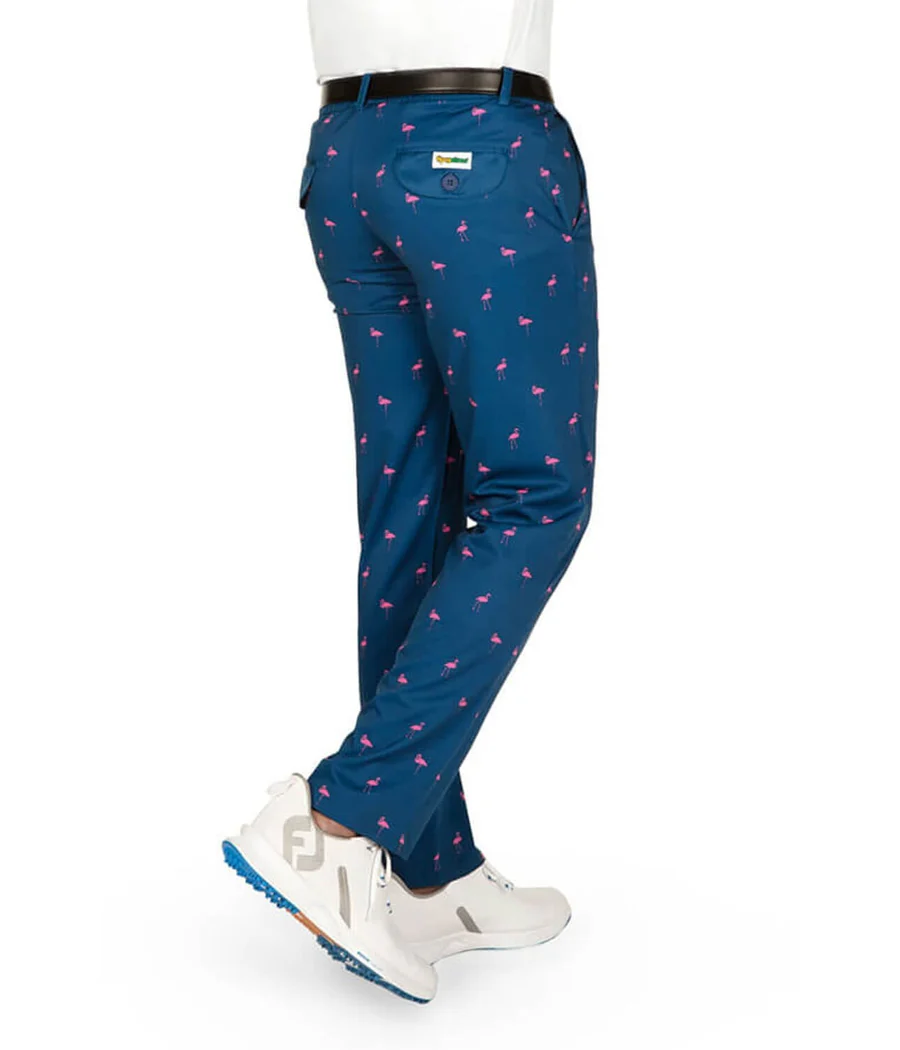 Men's Fairway Flamingo Disc Golf Pants - Image 3