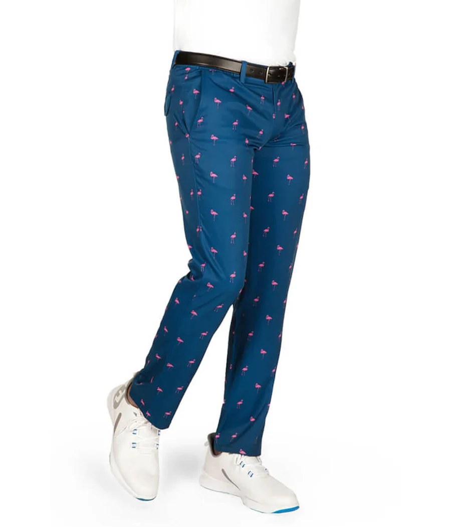 Men's Fairway Flamingo Disc Golf Pants - Image 4