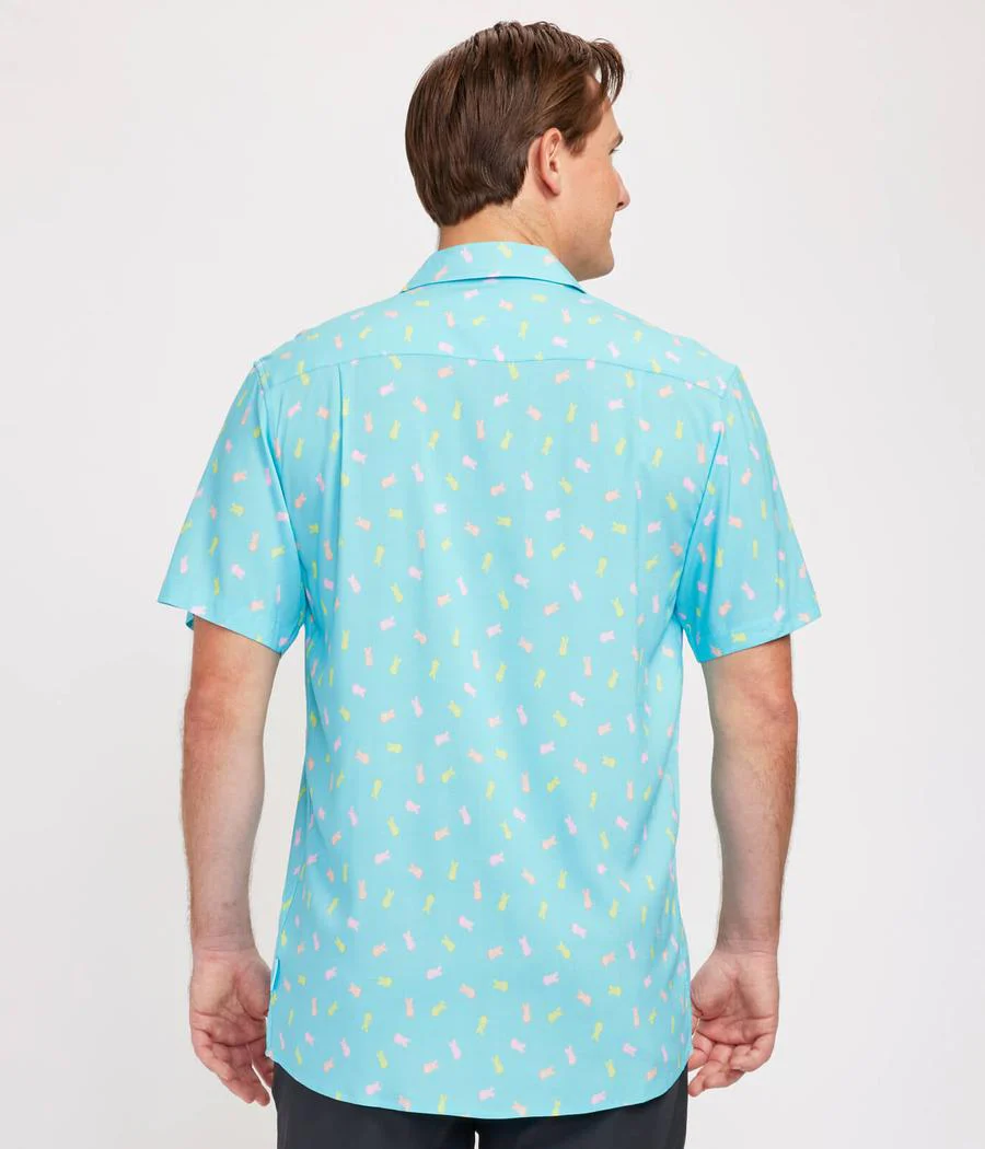 Men's PEEPS® It's Hoppin' Button Down Shirt - Image 3