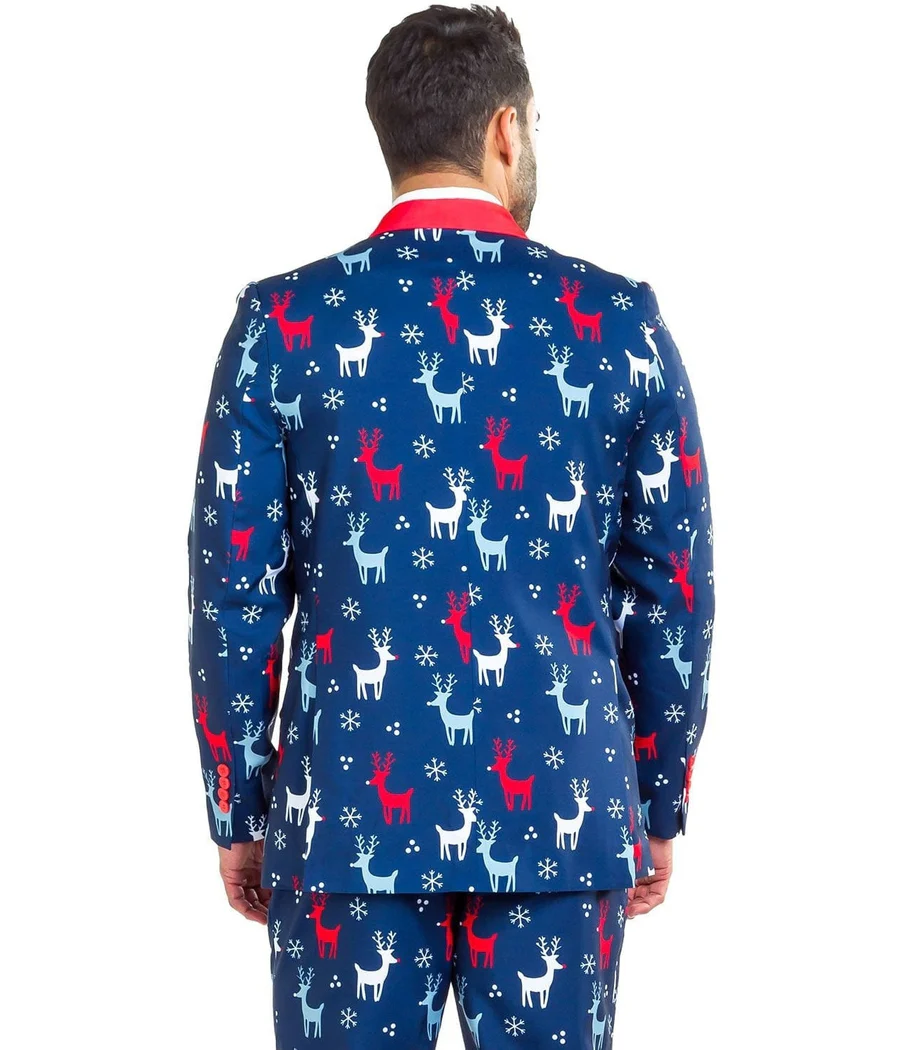 Men's Reindeer Gains Blazer w/ Tie - Image 5
