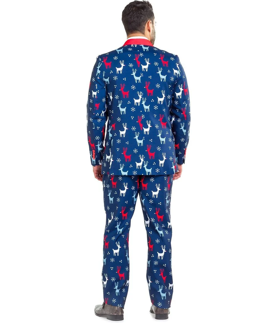 Men's Reindeer Gains Blazer w/ Tie - Image 6